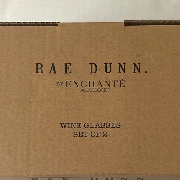 *NWT* Rae Dunn MR. & MRS. Stemless Wine Glasses *NWT* - Picture 2 of 3